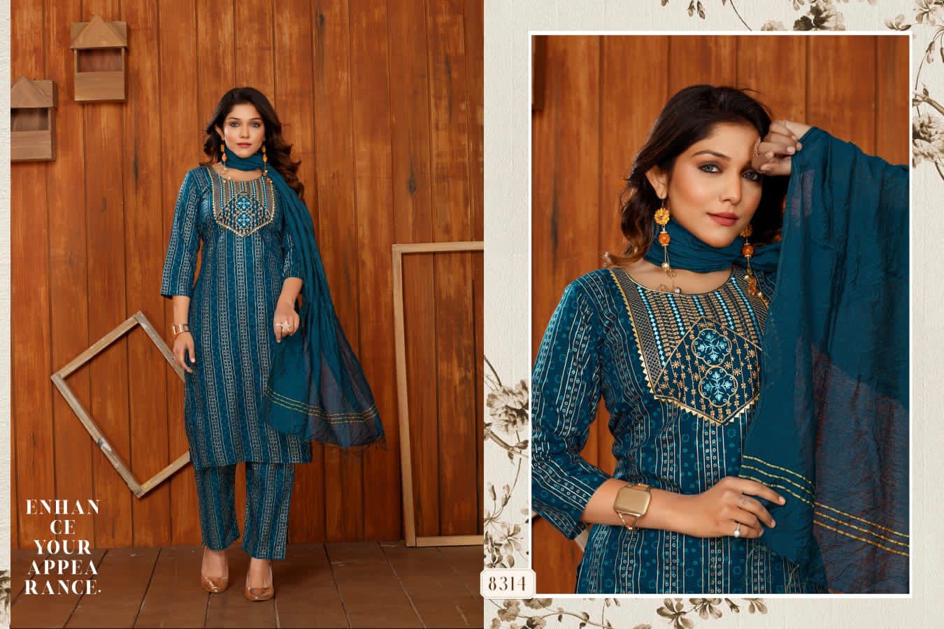 Golden Sukumari Ethnic Wear Wholesale Readymade Salwar Suits 